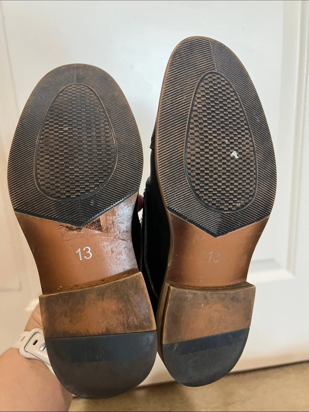 Black Boys' Leather Cap-Toe Dress Shoes by Bruno Marc